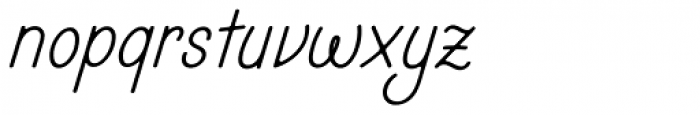 Fika Regular Italic Font LOWERCASE