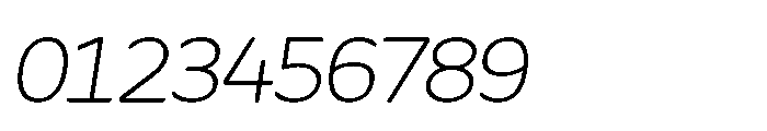 Fikao Sans Extra Light Italic Font OTHER CHARS