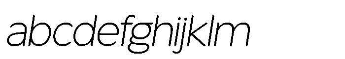 Fikao Sans Extra Light Italic FONT