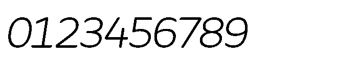 Fikao Sans Light Italic Font OTHER CHARS