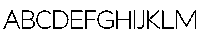 Fikao Sans Light Font UPPERCASE