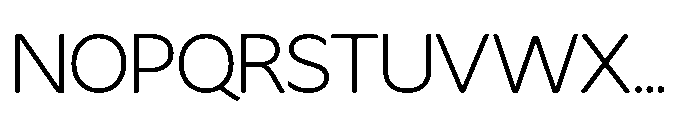 Fikao Sans Light Font UPPERCASE