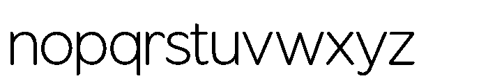 Fikao Sans Light Font LOWERCASE