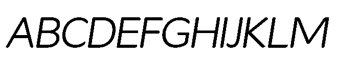 Fikao Sans Regular Italic Font UPPERCASE