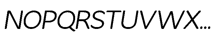 Fikao Sans Regular Italic Font UPPERCASE