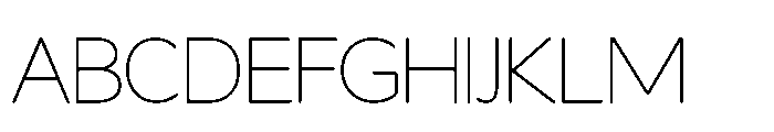 Fikao Sans Thin Font UPPERCASE