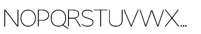 Fikao Sans Thin Font UPPERCASE
