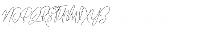 Fillmade Signature Regular Font UPPERCASE
