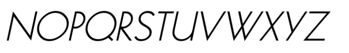 Film Schedule JNL Oblique Font UPPERCASE