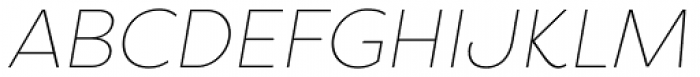 Filson Pro Thin Italic Font UPPERCASE