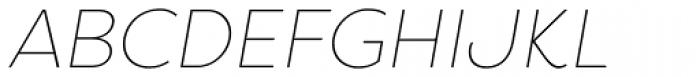 Filson Soft Thin Italic Font UPPERCASE