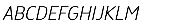Finador Light Oblique Font