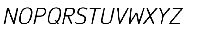 Finador Light Oblique Font UPPERCASE