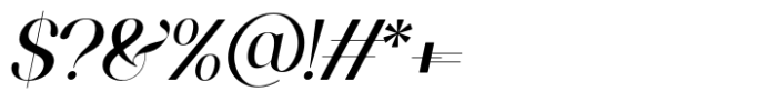 Finality Italic Font OTHER CHARS