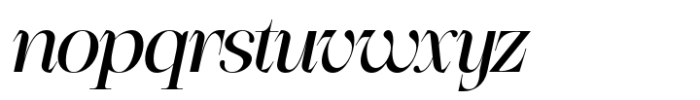Finality Italic Font LOWERCASE
