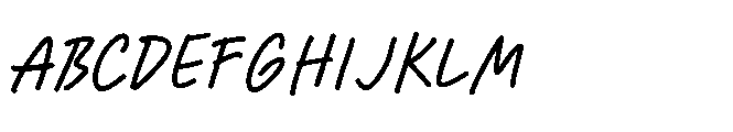 Fine Checklist Bold Font UPPERCASE