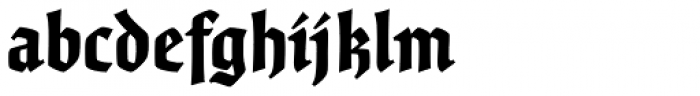 Fine Gothic Black Font LOWERCASE