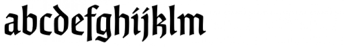 Fine Gothic Medium Font LOWERCASE