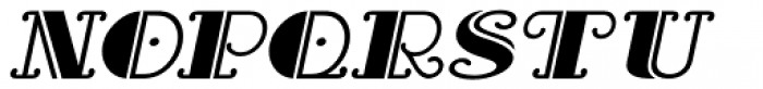 Fine and Dandy Oblique JNL Font UPPERCASE