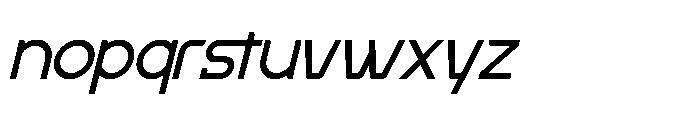 Fingard Italic Font LOWERCASE