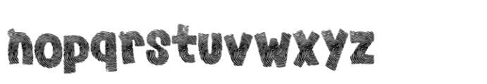 Finger Stamp Font LOWERCASE