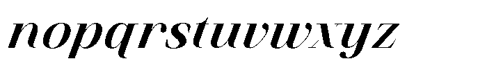 Finico Bold Italic Font LOWERCASE