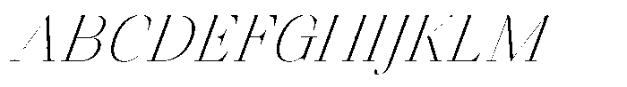 Finico Extra Light Italic Font UPPERCASE