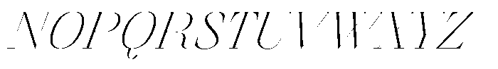 Finico Extra Light Italic Font UPPERCASE