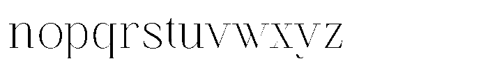 Finico Extra Light Font LOWERCASE