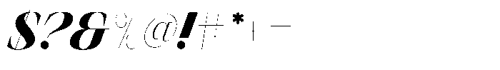 Finico Heavy Italic Font OTHER CHARS