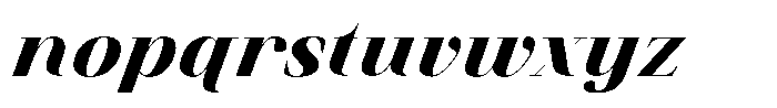 Finico Heavy Italic Font LOWERCASE
