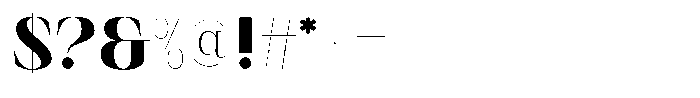 Finico Heavy Font OTHER CHARS