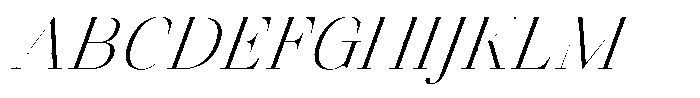 Finico Light Italic Font UPPERCASE