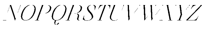 Finico Light Italic Font UPPERCASE