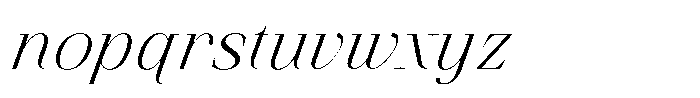 Finico Light Italic Font LOWERCASE