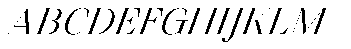 Finico Medium Italic Font UPPERCASE