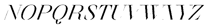 Finico Medium Italic Font UPPERCASE