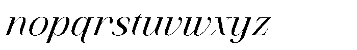 Finico Medium Italic Font LOWERCASE