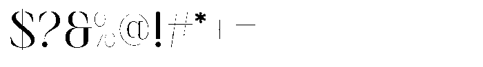 Finico Medium Font OTHER CHARS