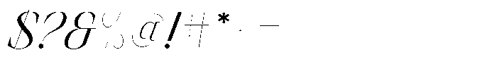 Finico Regular Italic Font OTHER CHARS