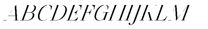 Finico Regular Italic Font UPPERCASE