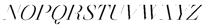 Finico Regular Italic Font UPPERCASE