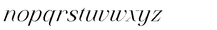 Finico Regular Italic Font LOWERCASE