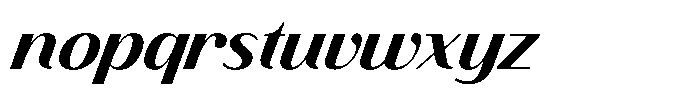 Finico Sans Extra Bold Italic Font LOWERCASE