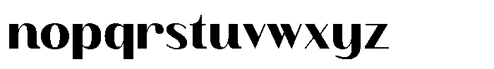 Finico Sans Heavy Font LOWERCASE