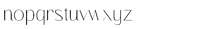 Finico Sans Thin Font LOWERCASE