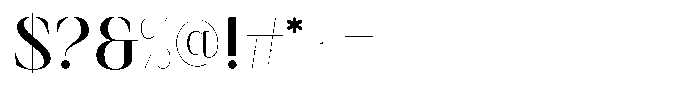 Finico Semi Bold Font OTHER CHARS