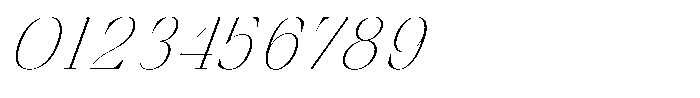 Finico Thin Italic Font OTHER CHARS