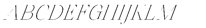 Finico Thin Italic Font UPPERCASE