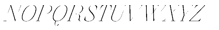 Finico Thin Italic Font UPPERCASE